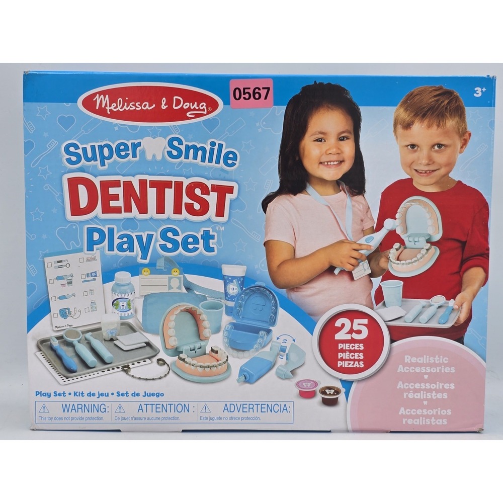 Melissa & Doug Super Smile Dentist Kit With Pretend Play Set